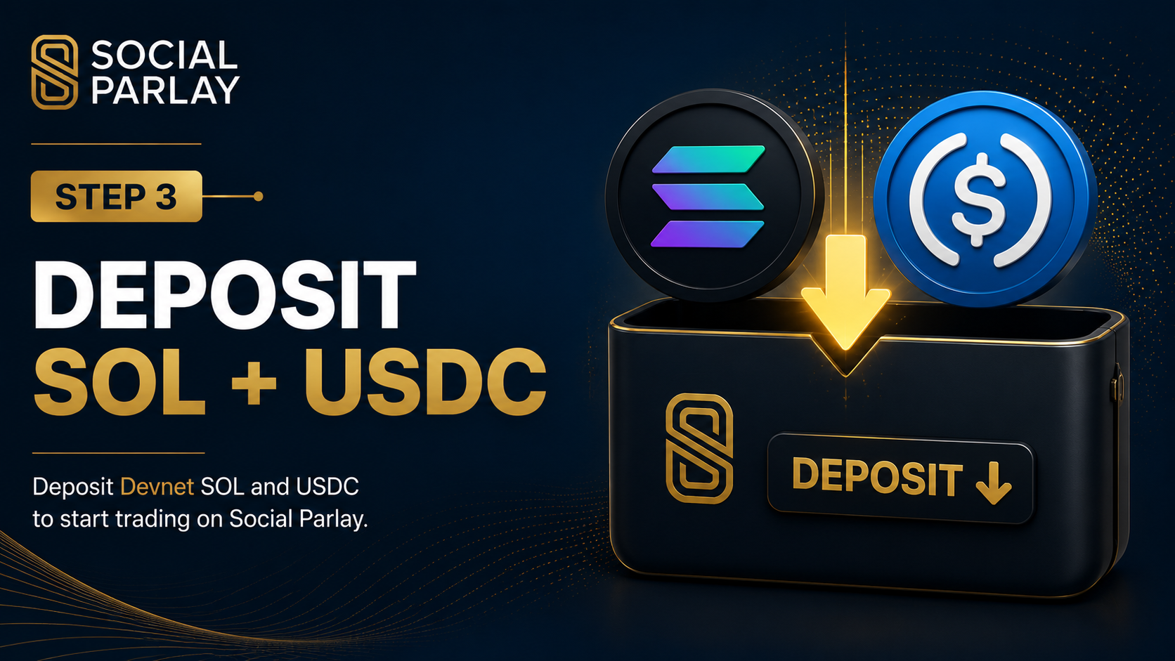 Deposit Devnet SOL & USDC